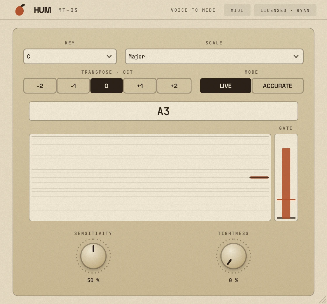 The Hum interface
